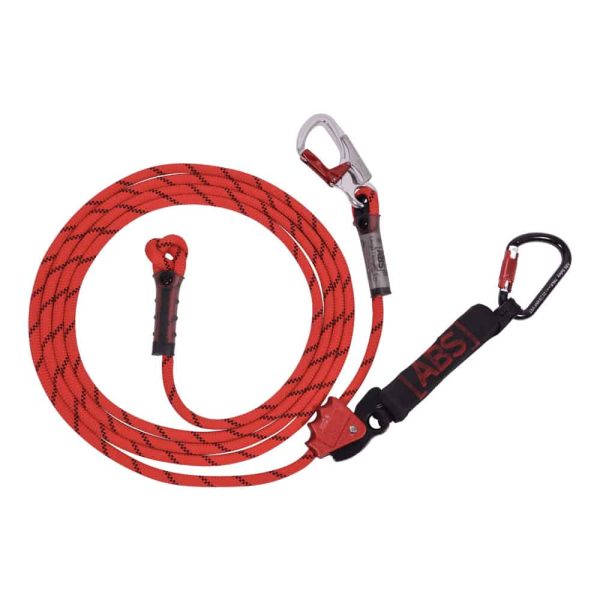 ABS LANYARD WITH SHOCK ABSORBER (SHARP EDGE-TESTED), vallijn