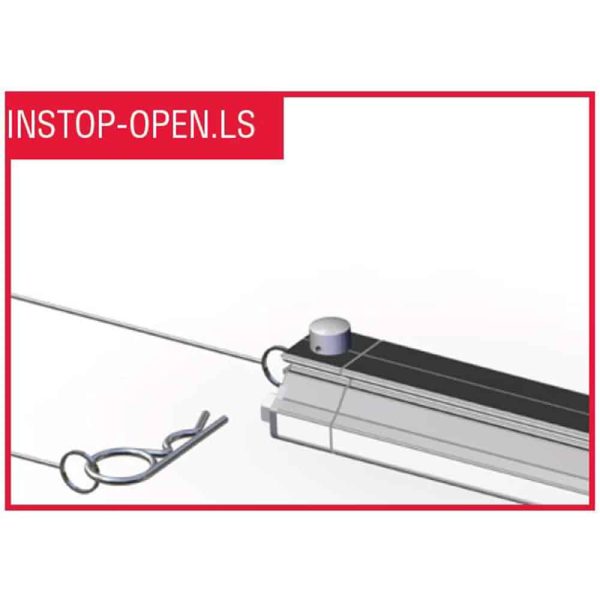 Harken 27mm LONG SPAN OPENABLE END STOP INCL. 2x BOLT, horizontaal