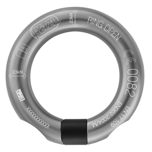 Petzl RING OPEN DARK GREY,  overige connectors